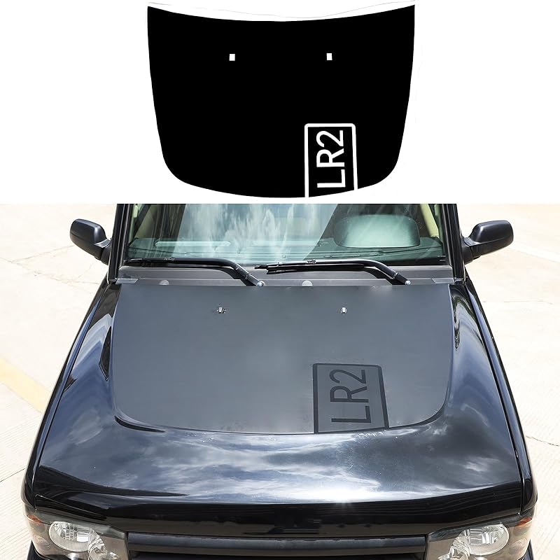 

Наклейки на передній капот автомобіля Сумісні з аксесуарами Land Rover Discovery 2 1998-2004, Зовнішня наклейка-оздоблення на кришку двигуна переднього капота with LR2