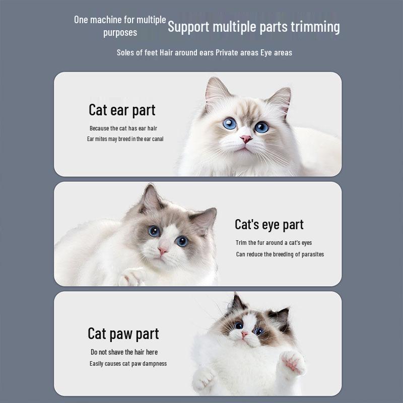 Silent Electric Pet Hair Clipper & Trimmer for Cats and Dogs