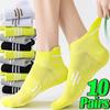1/10 Paar Hochwertige Herren Atmungsaktive Sportsocken zum Laufen Sommer Dünn Netz Schweißabsorbierend Geruchshemmend Paar Freizeit Socken