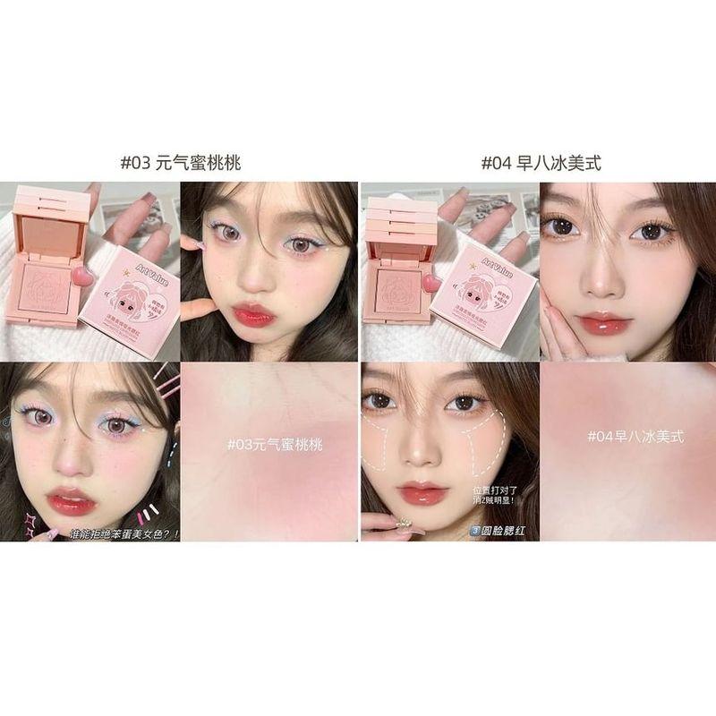 Art Value - 4 Colours Cartoon Embossed Matte Blush Palette