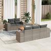 Vidaxl 6-Cz. Set di Mobili da Giardino con Cuscini, Grigio, Polyrattan