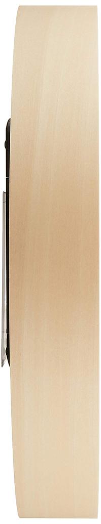 Lemnos Wall Clock Analog Radio Clock Natural Colored Wood RIKI CLOCK RC Lemnos Beige WR08-27 Diameter 30.5cm