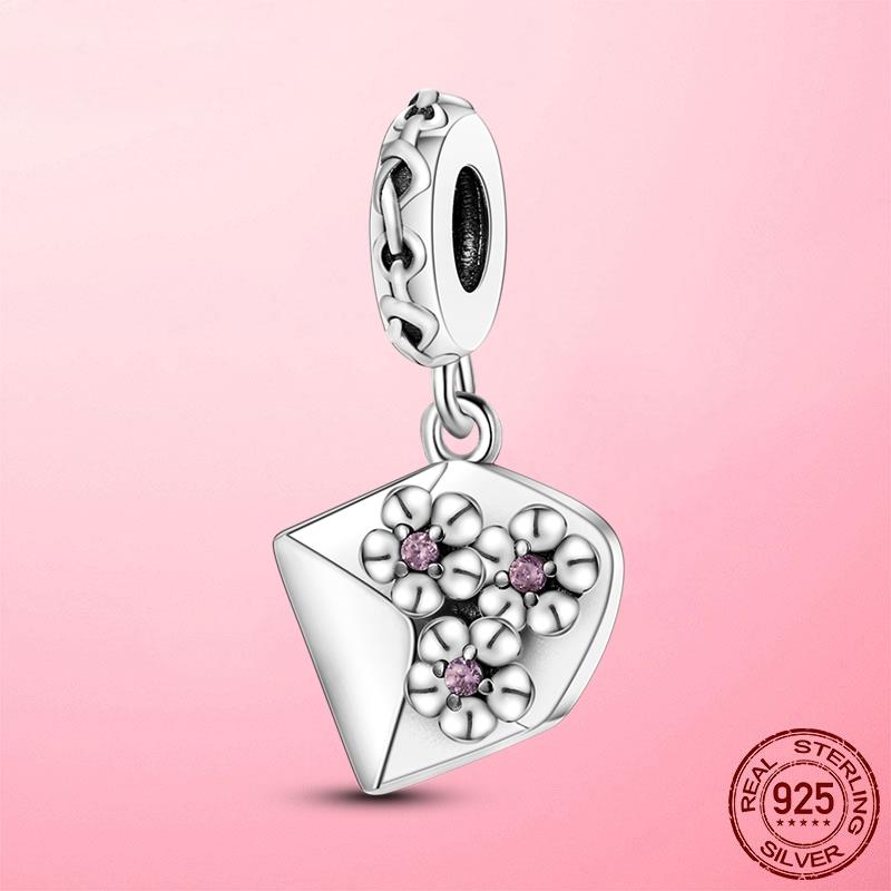 New 925 Silver Snake Coffee Cup Dog CZ Cactus Charms Beads Fit Original Women Bracelet Fine Silver Jewelry Gift
