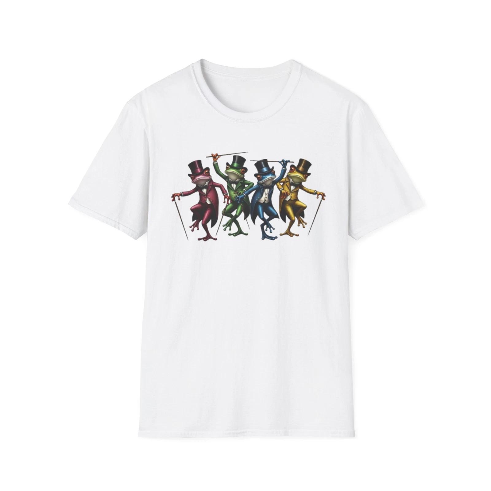 Смешная футболка с танцующими лягушками, Милая футболка с лягушкой, Футболка для любителя животных, Прикольная 2XL