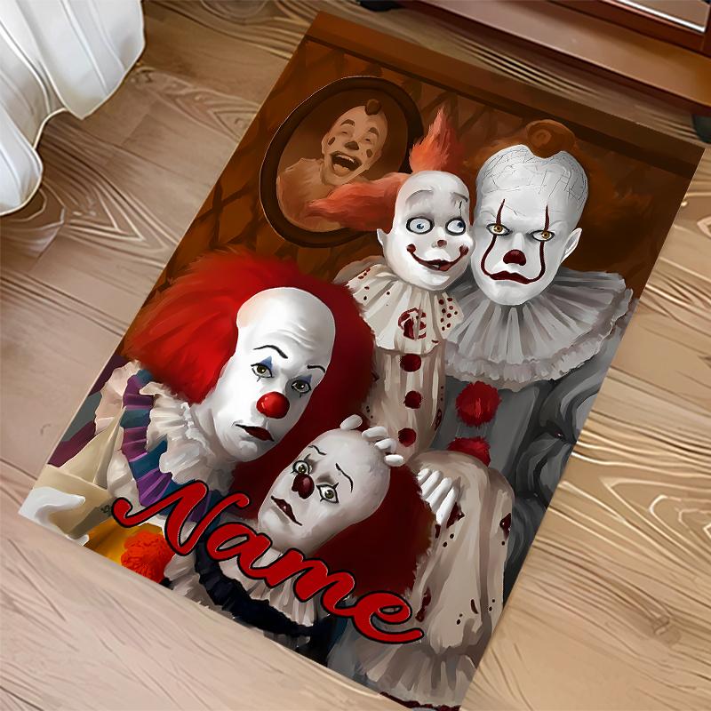 Custom personalization Pennywise the Dancing Clown Print Area Rug - Soft, Washable Non-Slip Indoor Mat,Living Room,Home&Office Decorative Rug