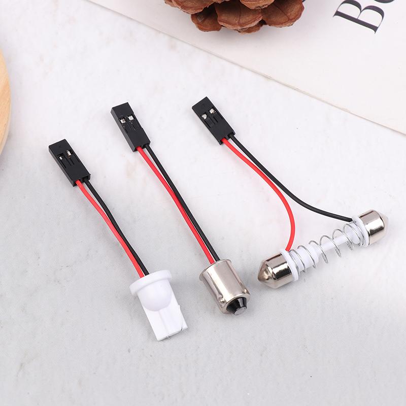 10 buc. Adaptor Pentru Lumini Auto Panou LED Lampă Stop Bec Interior Mașină Plafonieră T10 Ba9S T4W Feston La Conector Roz Cabluri