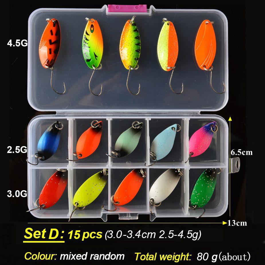 TOMA Trout Spoon Lure Set Metal Bait 2.5g 3g 4.5g 5g mixed Colors Pesca Freshwater Fishing Tackle Isca Artificial Lake Fishing