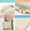 Foldable Jewelry Storage Organizer Bag Travel Jewelry Case Transparent Pouches for Necklaces, Bracelets Rings Watches Travel Use