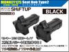 SHFIT UP Motorcycle Accessories Seat Knob Type 2 Monkey 125: JB02/03 (2018-2023) Black 270212-06