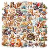 50 Animal Daily Graffiti Stickers Waterproof Hand Account Decorative Stickers Children'S Fun Stickers