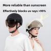 Fashion Classic Lightweight Helmet Men and Women Summer Sun Protection UV Protection Breathable Four Seasons Battery Motorcycle Half Helmet