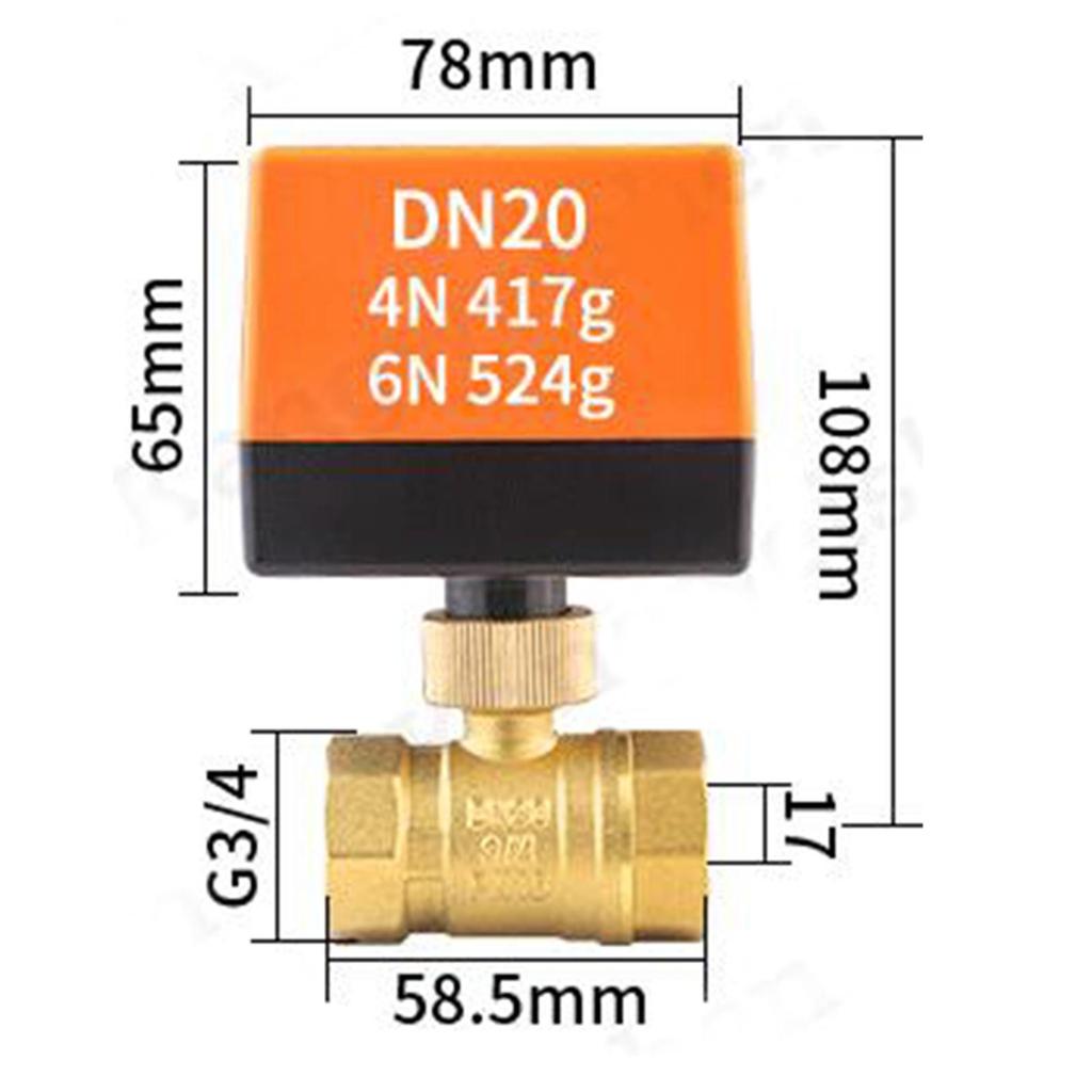 Ball Valves, Electric Valve, Low-noise Actuator for Units, Air Conditioning