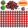 100pcs/bag Adjustable Irrigation Drippers Sprinklers 1/4'' Emitter Dripper Drip Micro Spray Rotating Nozzle for Watering System