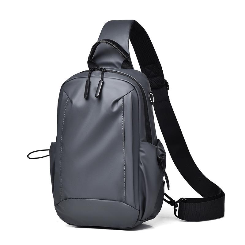 

New men s breast bag simple and versatile casual shoulder bag portable going out multi-functional large-capacity messenger bag