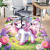 1PC Unicorn Fantasy Anti-slip carpet, suitable for Office, bedroomand playrooms. It can also be used as a sofa footrest cover-W19