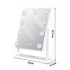 Smart Makeup Mirrors Adjustable Desktop Fill Light Led Mirrors with Magnetic Attraction Magnifying Glass Bedroom Decorations
