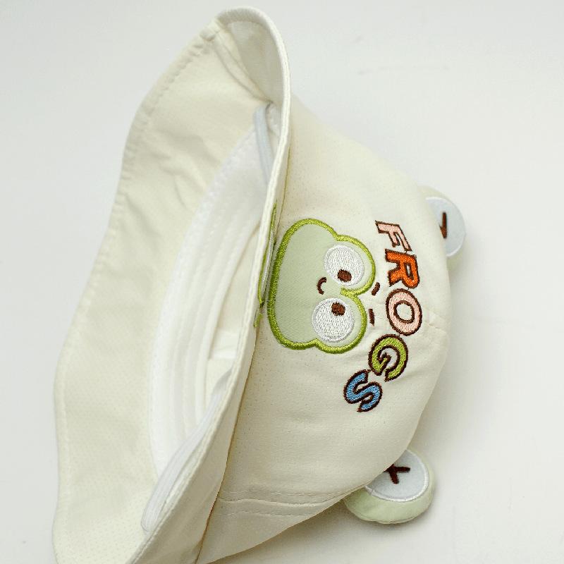 Korean Style Cute Frog Bucket Hat for Boys & Girls - Spring Sun Protection, Adorable Cartoon Design
