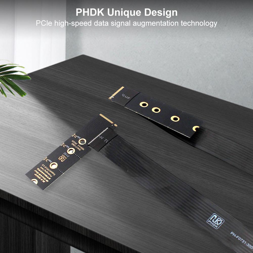 M.2 NVME NGFF M-Key SSD Extension Cable Support PCle4.0 NGFF M-Key PCIe4.0 SSD Extention Card M.2 NVMe SSD Extension Cable