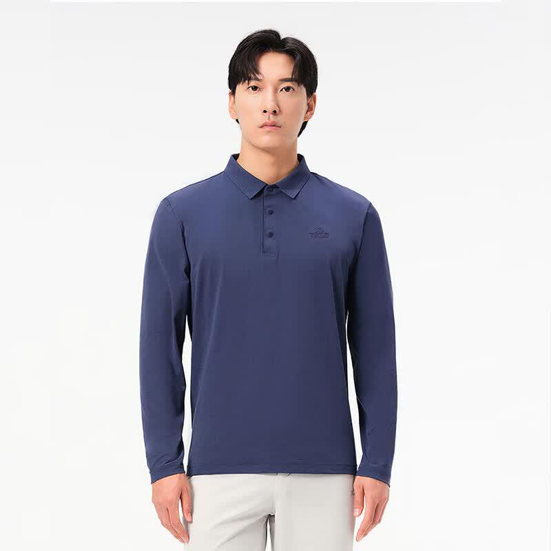 Pelliot Men's Quick-Dry Long-Sleeve Polo Shirt