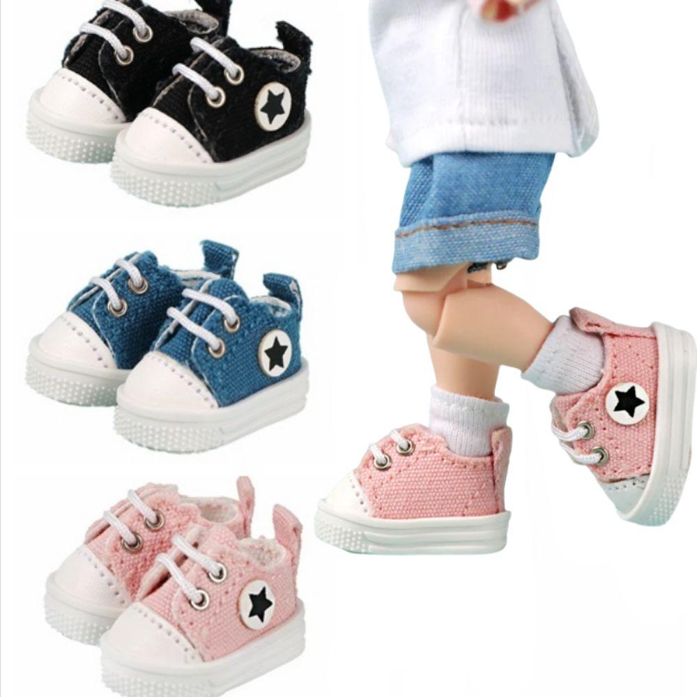 Low Top Doll Canvas Shoes Dress Up Casual Doll Shoes Kids Toy Ob11 Shoes  1/12 Bjd Doll