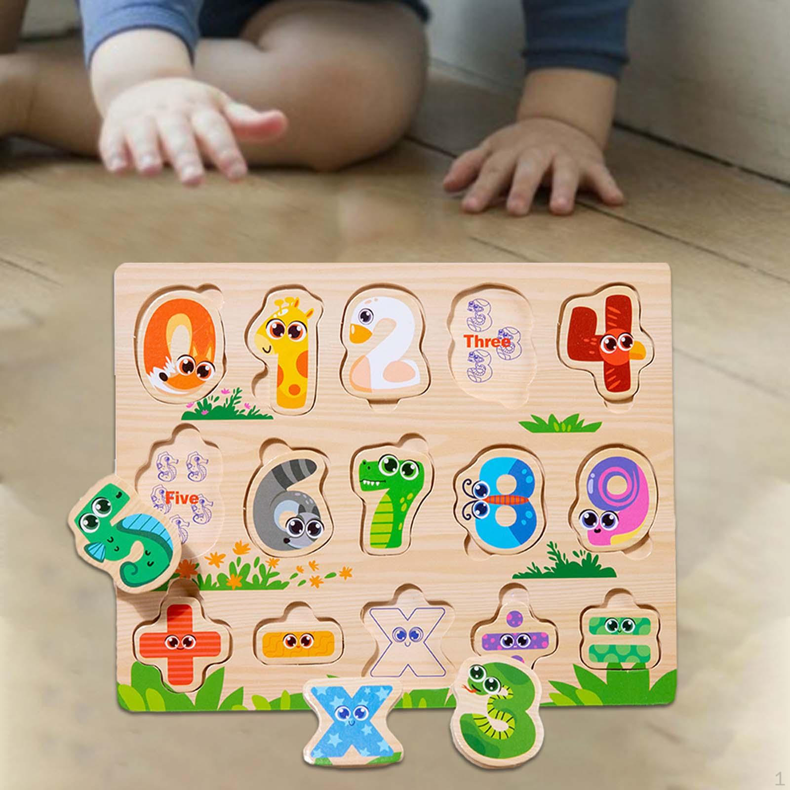 

Деревянный набор пазлов «Животные», игры для раннего развития, 3D-пазлы digital board