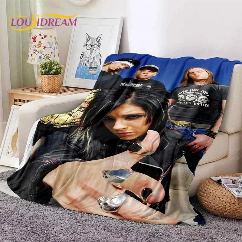 Rock Band Tokio Hotel Bill Kaulitz Soft Flannel Blanket for Bed Bedroom Sofa Picnic,Throw Blanket for Cover Outdoor Leisure Gift