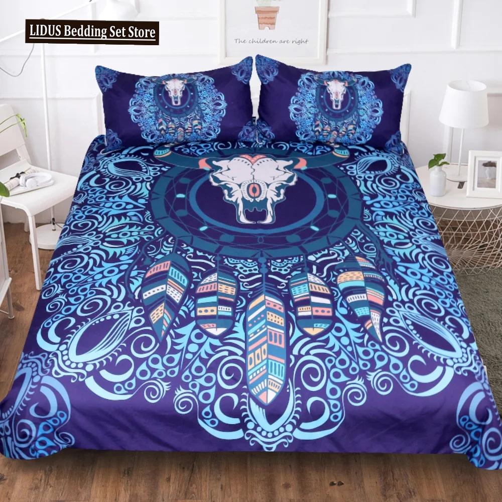 Baphomet Duvet Cover King Queen Size Pentagram With Demon Satanic Goat Head Bedding Set For Boy Men Horror House Comforter Cover