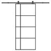 Sliding Door With Hardware, 90X205 Cm, ESG Glass And Aluminum