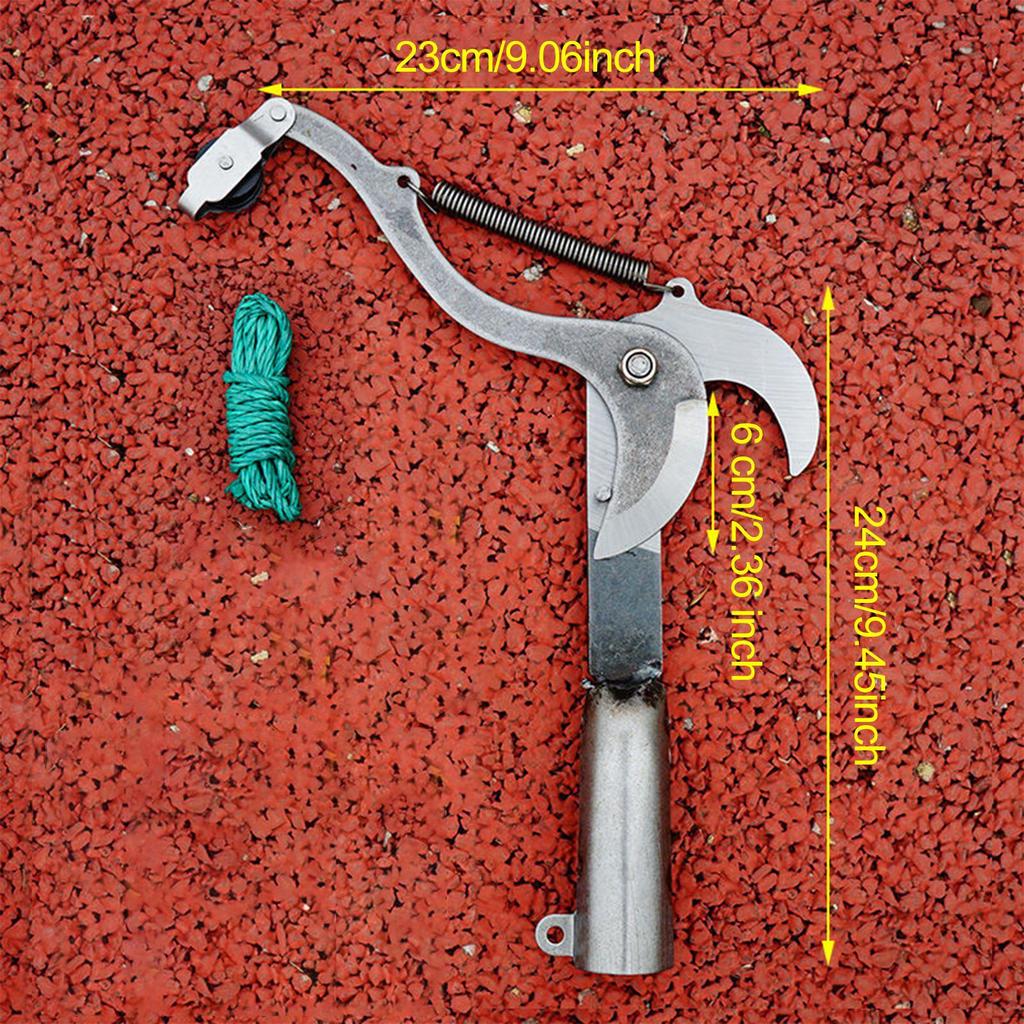 Tesoura de Poda de Alta Altitude Podador de Galhos Colhedor de Frutas Tesoura de Jardim Profissional Corda Incluída