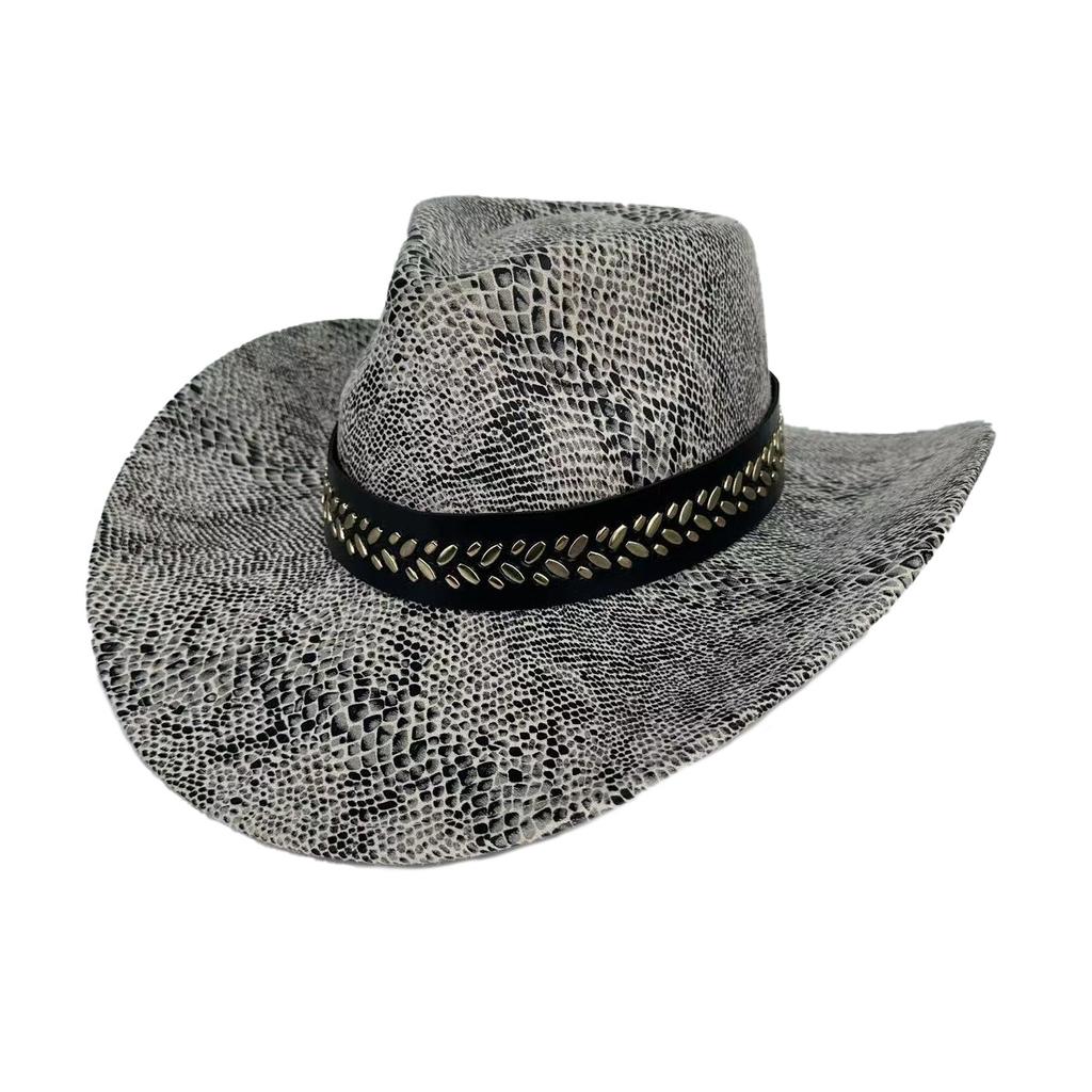 New Western Cowboy Hat European And American Jazz Hat Spring And Summer Men'S And Women'S Versatile Felt Hat Retro Accessories Popular Top Hat