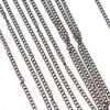 Women metal alloy tassel bikini body chain Silver