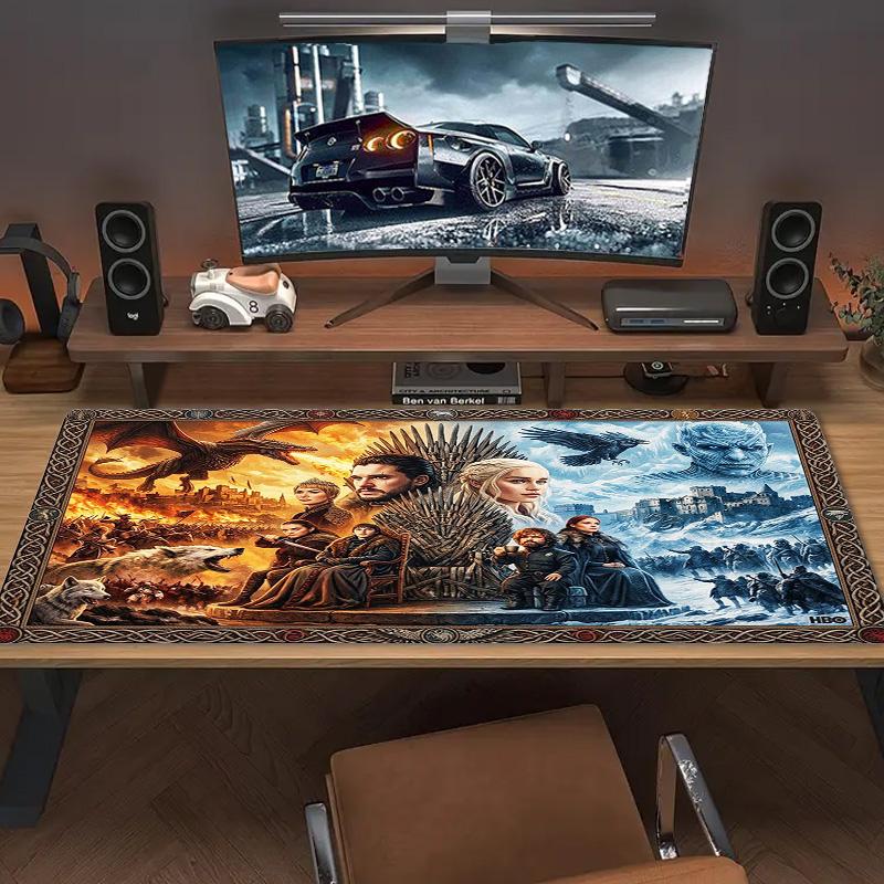 House of Dragon Color Mouse Pad Large Gaming Table Cushion Non-slip Laptop Tablet Big Mousepad XXL Mat Mini PC Playmat With Lock edge