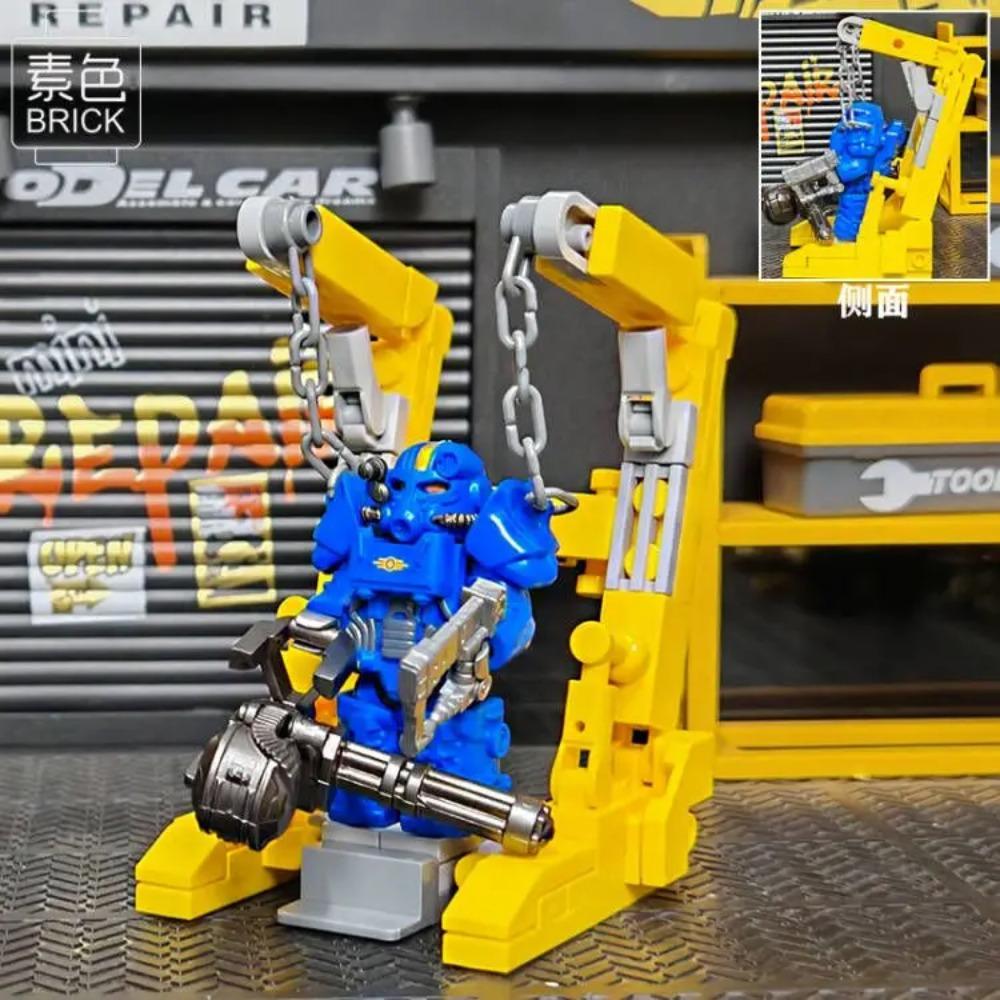 MOC Militar Armură T60 Soldați Mini Anime Acțiune fallouts Figurine Arme Robot Kinghts Blocuri de Construcție Cărămizi Jucării DIY cadouri