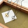 Soft Leather Cord Necklace Featuring Detailed Horse Charm Fashionable for Women
