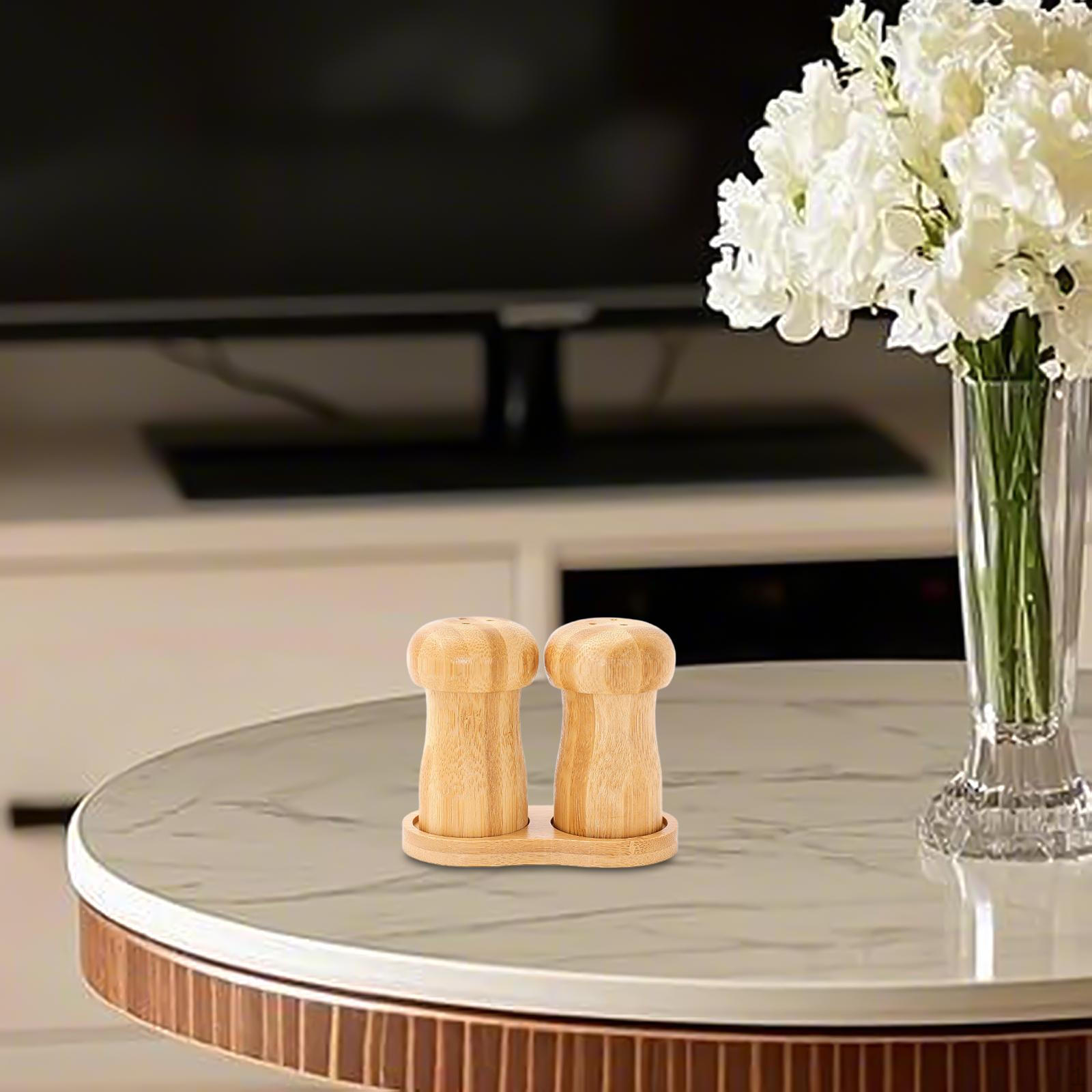 

Toothpick Dispenser Food Picks Holder Gifts Organizer Cute Portable Storage Container Wood double