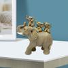 Elegant Resins Elephant Mother and Baby Figurine Sculpture for Home Decoration Collectible Ornament and Gift Giving