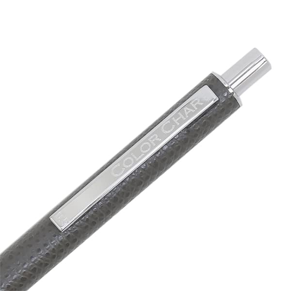 Color Chart Ballpoint Pen Leather-Wrapped (Anchor Gray)