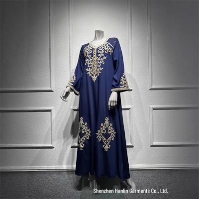 Embroidered Beaded Arabian Evening Jalabiya Robe