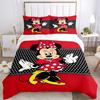 Minnie Mouse Dress Print 3Pcs Bedding Setduvet Cover With 2 Bedropillowcase Home Birthday Gift