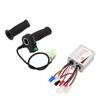 Brushed Controller Throttle Grip Set Good Heat Dissipation 4 Speed 24V 500W E Bike Motor Controller Kit for Electric
