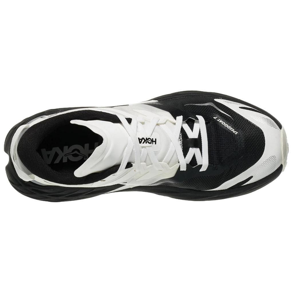 Hoka One One Speedgoat 7 Men Running Shoes Black White 1171928-BWHT