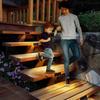 LED Step Lamp Stair Light Outdoor Waterproof Solar Powered Decor Lighting Garden Decoration Step Deck Path Fence 1~8pcs