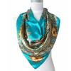 Fashion Satin Square Silk Scarf Printed For Ladies,New Arrival Women Brand Polyester Scarves,Blue,Army Green,Yellow,Red