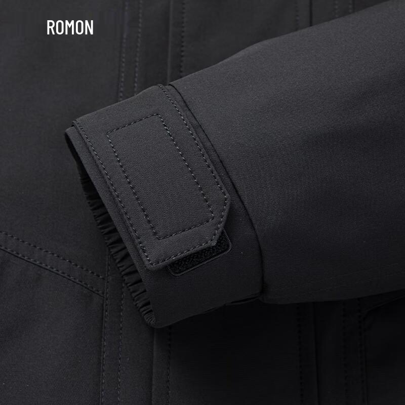 ROMON Men's Hooded Windproof Wrinkle-Resistant Jacket