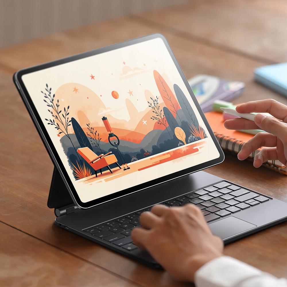 Mcdodo beleuchtete Tastaturhülle Apple iPad Pro 12.9" iPad Air 13"