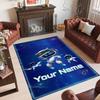 Personalized Crystal Velvet Carpet Custom Name Text,Astro Bot Anti Slip Area Rug For Home Decoration