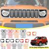 Car Front Grille Headlight Lamp Decoration Cover for Jeep Renegade 2019 2020 2021 2022 2023 2024 Lamp Hoods Exterior Accessories