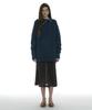 Partimento Woman Sheer Gored Midi Skirt_Charcoal