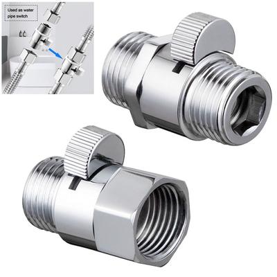Brass Shower Flow Control Valve Female Male Quick-opening Water Flow Control Valves G1/2 Shower Head Shut Off Valve