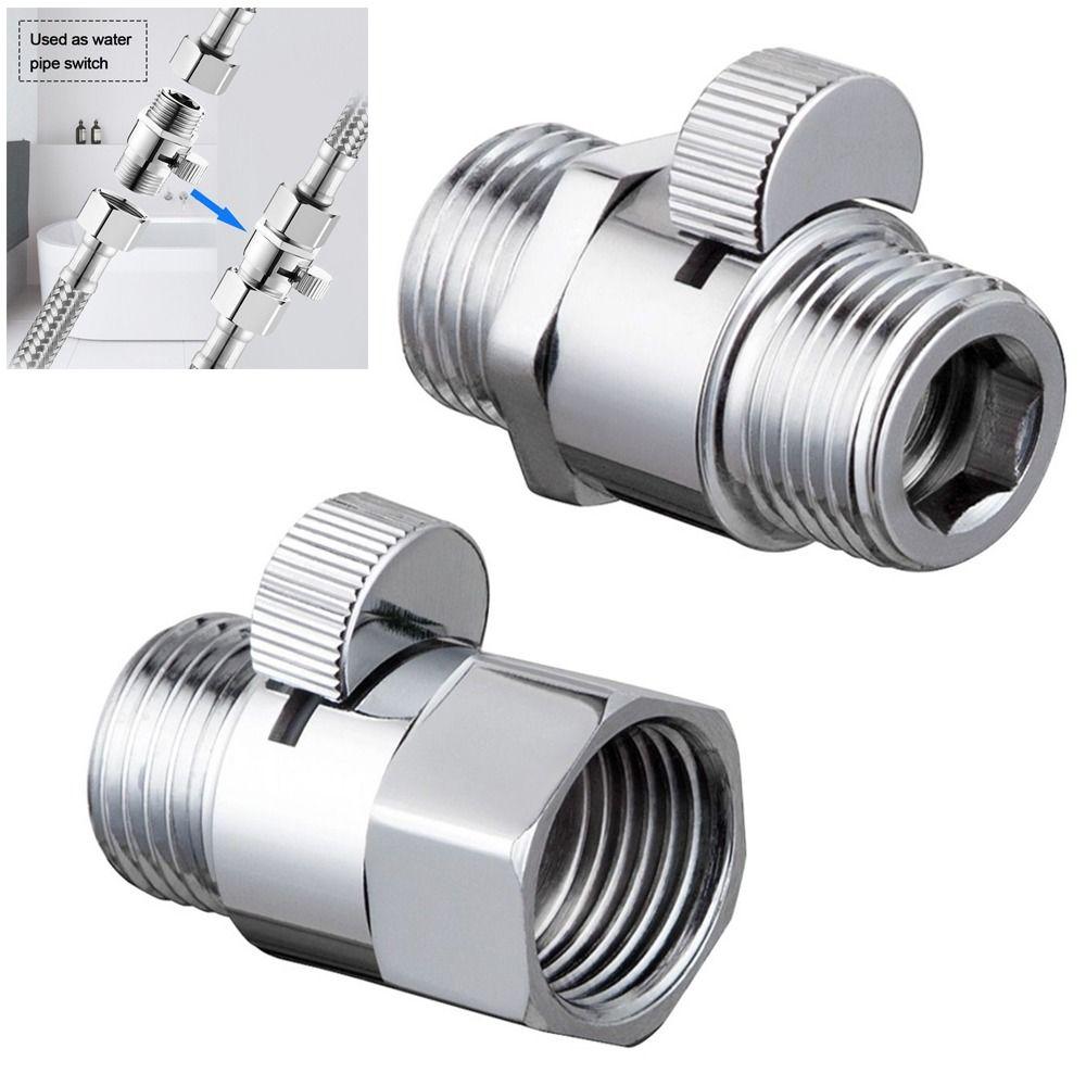 

Female Male Shower Head Shut Off Valve Brass Water Flow Control Valves Bidet Sprayer A